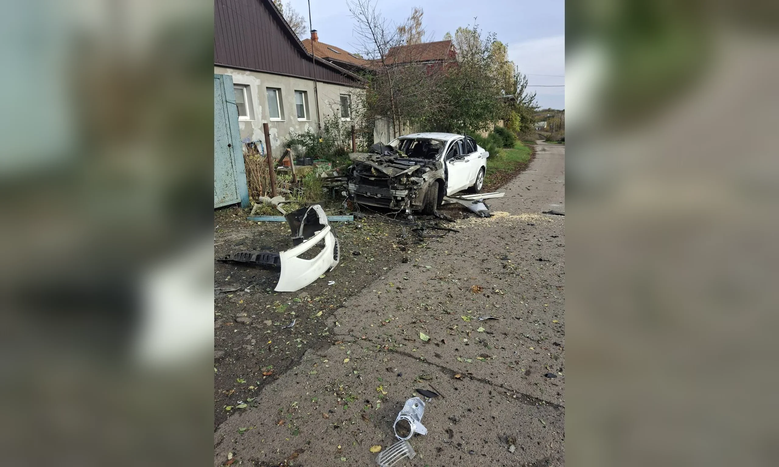 FPV дрон поцілив в авто у Черкаській Лозовій